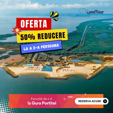 Oferta: 50% Reducere la a 2-a Persoana 💣 O zi la plaja: Gura Portitei, 27 Iulie