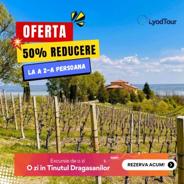Oferta: 50% Reducere la a 2-a Persoana 💣 Excursie o zi - O zi in Tinutul Dragasanilor